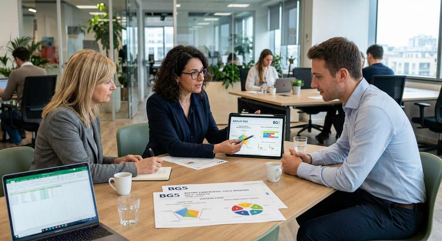 Analisi BG5 del candidato durante un processo di selezione del personale in azienda